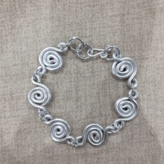 Bracciale artigianale spirali gr 10