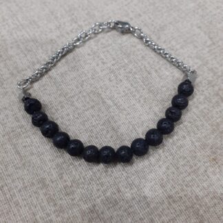 bracciale unisex pietra lavica