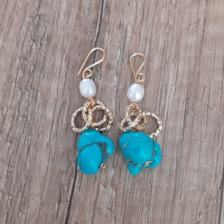orecchini perle e agata - Zanghi collection