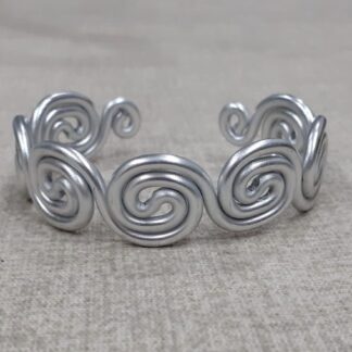 bracciale donna rigido con spirali