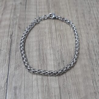 Bracciale artigianale acciaio inossidabile 4mm